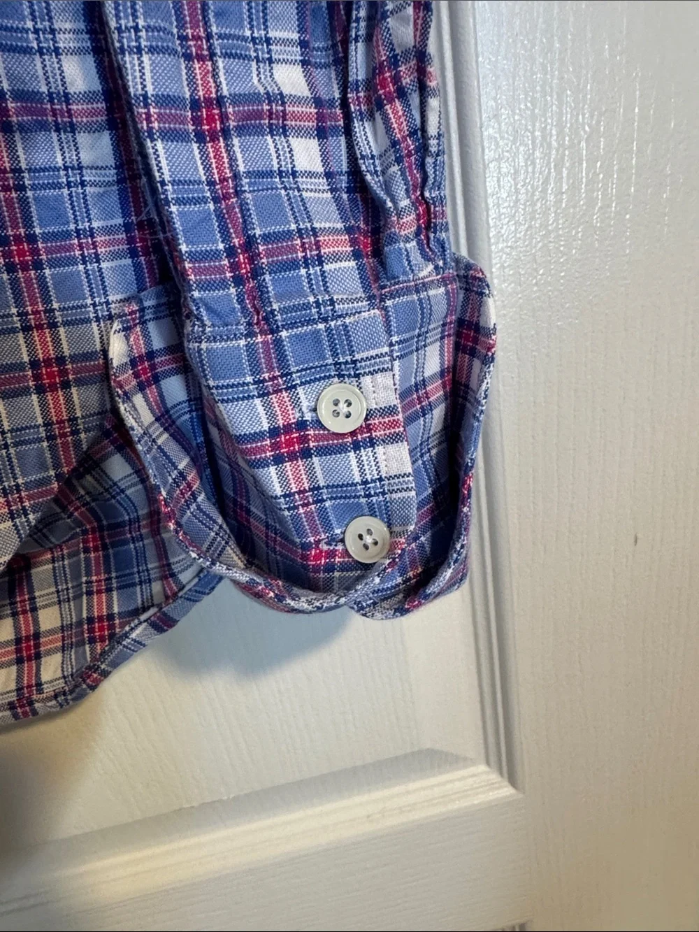 Classic Blue Plaid Button-Down Shirt by J. Crew
